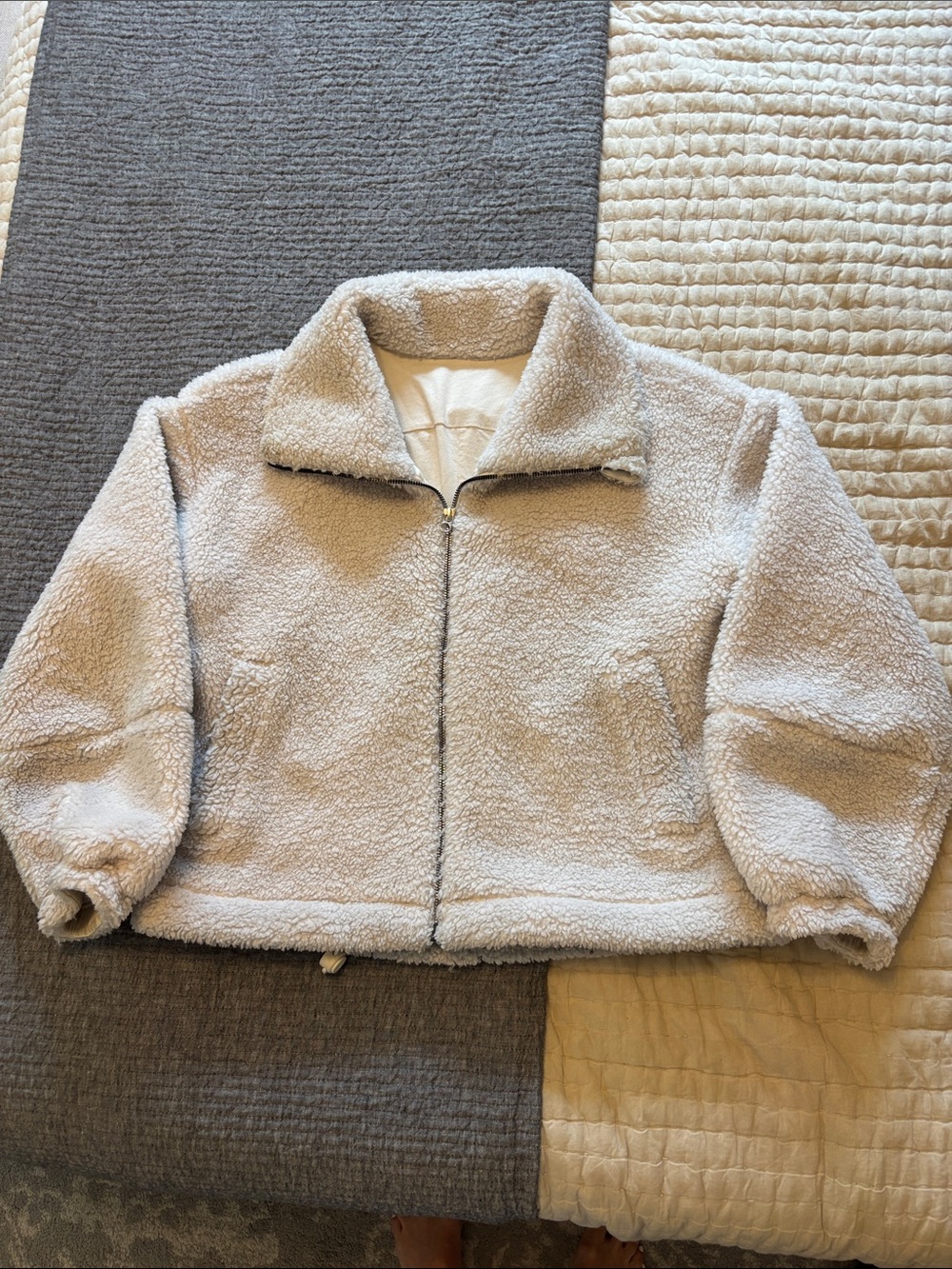 Lululemon Cozy Cream Sherpa Zip Jacket